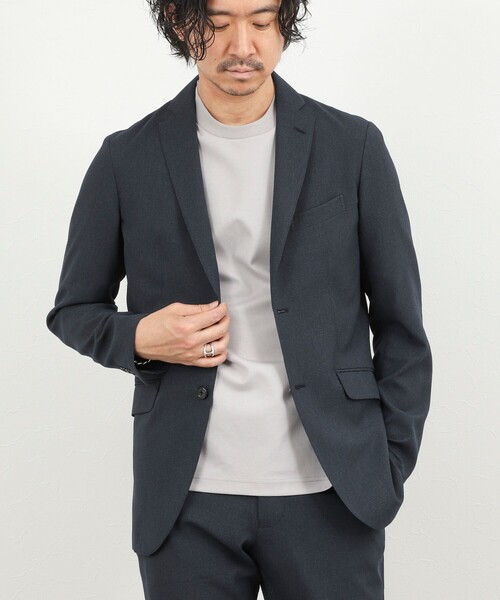 NOLLEY’S（ノーリーズ）の「《ビジカジ/セットアップ対応》TRABEST サッカーテーラードジャケット 26SS（テーラードジャケット・メンズ・ダークネイビー/チャコールグレー/ブルー系その他・S/M/L/XL）」の5枚目の写真