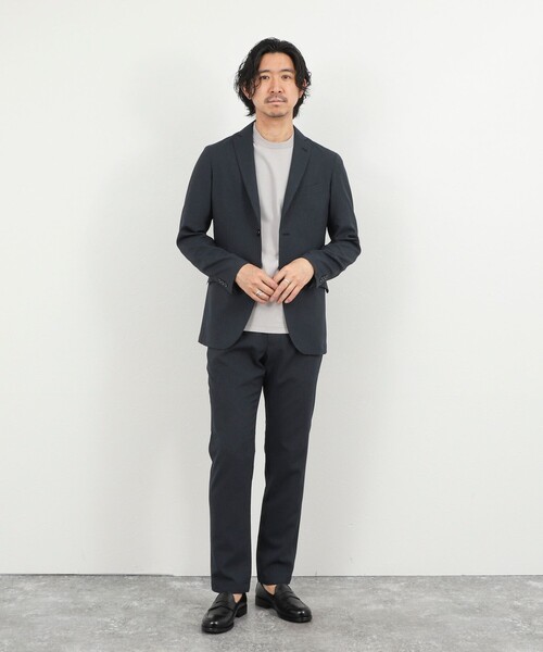 NOLLEY’S（ノーリーズ）の「《ビジカジ/セットアップ対応》TRABEST サッカーテーラードジャケット 26SS（テーラードジャケット・メンズ・ダークネイビー/チャコールグレー/ブルー系その他・S/M/L/XL）」の11枚目の写真