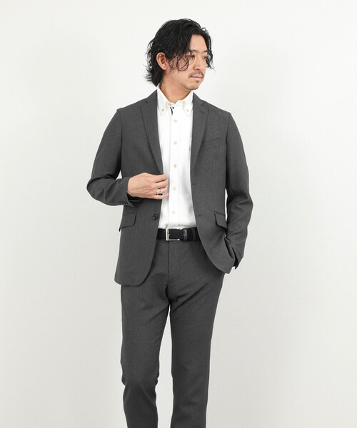 NOLLEY’S（ノーリーズ）の「《ビジカジ/セットアップ対応》TRABEST サッカーテーラードジャケット 26SS（テーラードジャケット・メンズ・ダークネイビー/チャコールグレー/ブルー系その他・S/M/L/XL）」の20枚目の写真