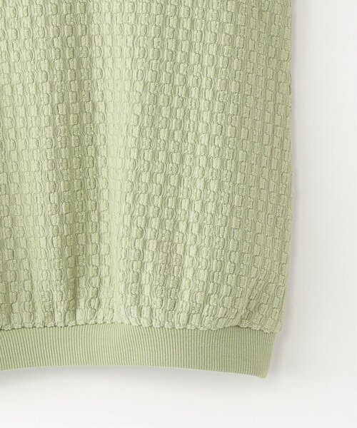 ikka(イッカ)の「【親子コーデ】 ジャカードパフ袖プルオーバー (120cm~160cm)(Tシャツ/カットソー・キッズ・オフホワイト/ライトグリーン・130/140/150/120/160)」の14枚目の写真