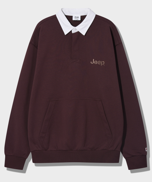 JEEP（ジープ）の「ラグビー スウェット (JP5TSU824BR)（ポロシャツ・レディース・その他・LARGE/MEDIUM/SMALL/X-LARGE）」の2枚目の写真