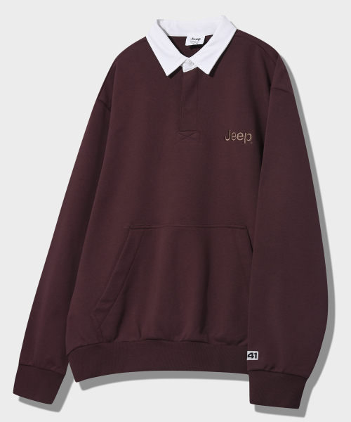 JEEP（ジープ）の「ラグビー スウェット (JP5TSU824BR)（ポロシャツ・レディース・その他・LARGE/MEDIUM/SMALL/X-LARGE）」の3枚目の写真