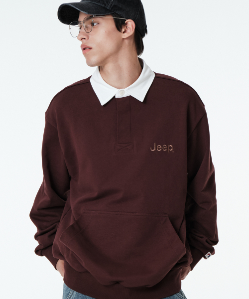 JEEP（ジープ）の「ラグビー スウェット (JP5TSU824BR)（ポロシャツ・レディース・その他・LARGE/MEDIUM/SMALL/X-LARGE）」の5枚目の写真