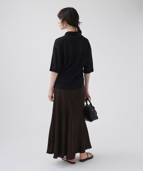 BABYLONE(バビロン)の「ヴィンテージサテンスカート(スカート・レディース・ベージュ/ダークブラウン・36inch/38inch)」の16枚目の写真