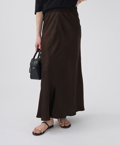 BABYLONE(バビロン)の「ヴィンテージサテンスカート(スカート・レディース・ベージュ/ダークブラウン・36inch/38inch)」の10枚目の写真