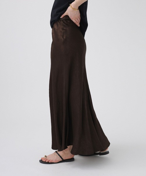 BABYLONE(バビロン)の「ヴィンテージサテンスカート(スカート・レディース・ベージュ/ダークブラウン・36inch/38inch)」の11枚目の写真