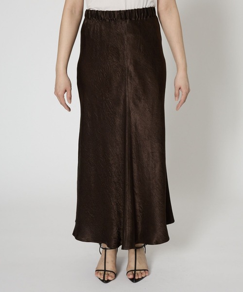 BABYLONE(バビロン)の「ヴィンテージサテンスカート(スカート・レディース・ベージュ/ダークブラウン・36inch/38inch)」の17枚目の写真