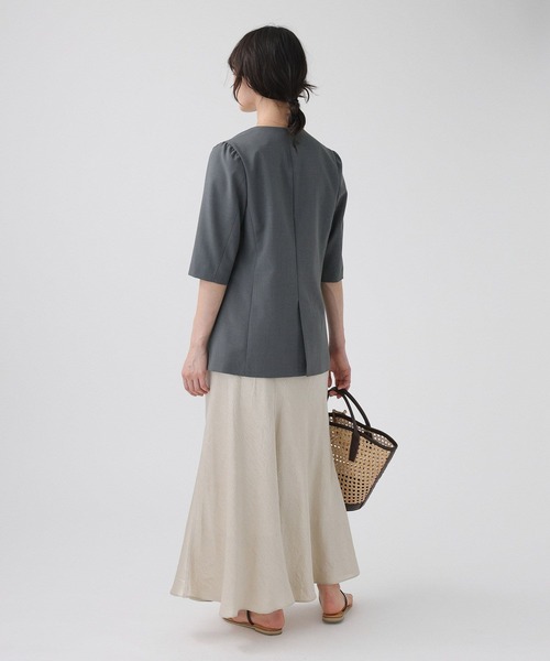 BABYLONE(バビロン)の「ヴィンテージサテンスカート(スカート・レディース・ベージュ/ダークブラウン・36inch/38inch)」の9枚目の写真