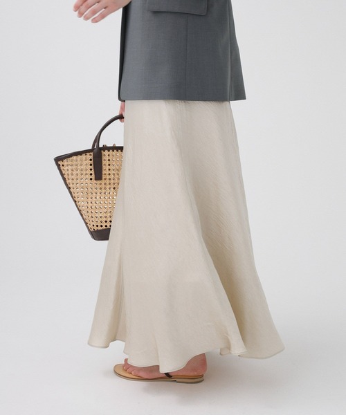 BABYLONE(バビロン)の「ヴィンテージサテンスカート(スカート・レディース・ベージュ/ダークブラウン・36inch/38inch)」の5枚目の写真