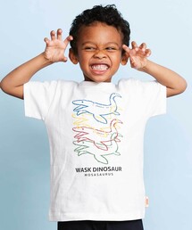 WASK（ワスク）の「【速乾】カラフル恐竜プリントTシャツ（Tシャツ/カットソー）」