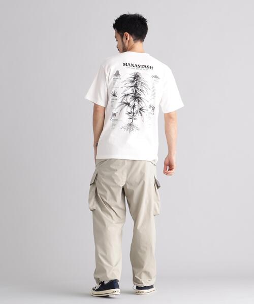 MANASTASH(マナスタッシュ)の「MANASTASH/マナスタッシュ HEMP TEE TGP(Tシャツ/カットソー・メンズ・ブラック/ホワイト/ラベンダー・XL/M/L/S)」の14枚目の写真
