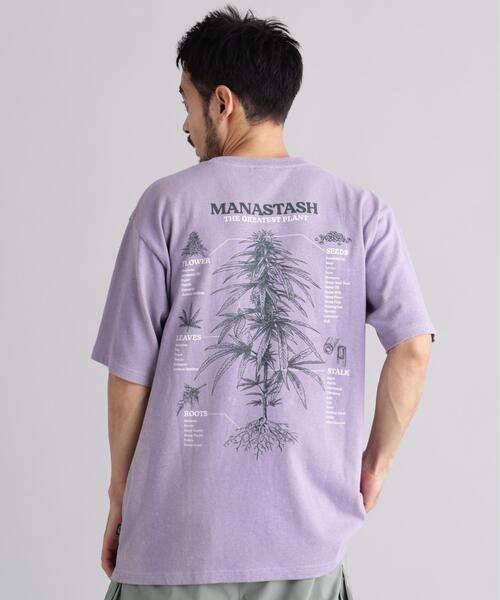 MANASTASH(マナスタッシュ)の「MANASTASH/マナスタッシュ HEMP TEE TGP(Tシャツ/カットソー・メンズ・ブラック/ホワイト/ラベンダー・XL/M/L/S)」の3枚目の写真