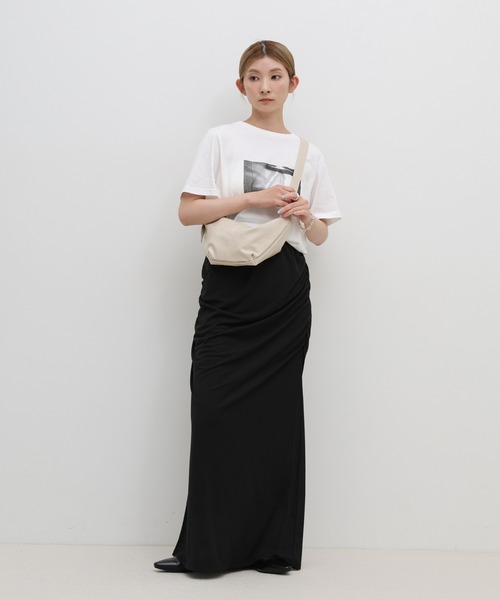 select MOCA（セレクトモカ）の「ムーンデザインワンショルダーバッグ（ショルダーバッグ・レディース・キャメル/ブラック/ブラウン/アイボリー・FREE）」の5枚目の写真