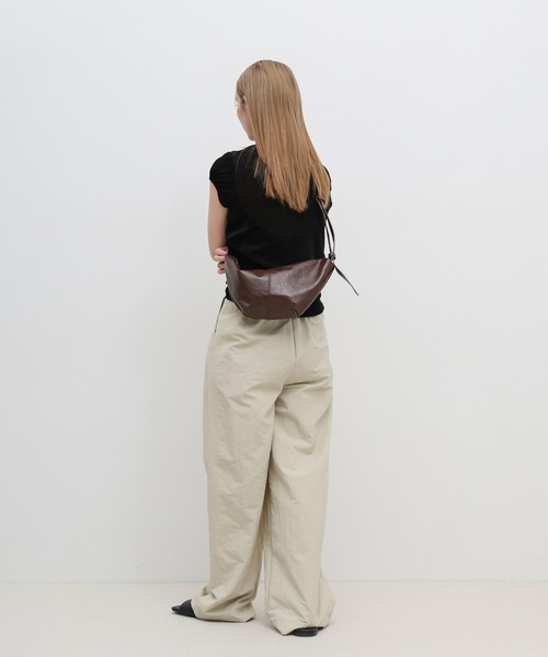 select MOCA（セレクトモカ）の「ムーンデザインワンショルダーバッグ（ショルダーバッグ・レディース・キャメル/ブラック/ブラウン/アイボリー・FREE）」の18枚目の写真