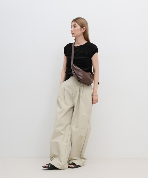 select MOCA（セレクトモカ）の「ムーンデザインワンショルダーバッグ（ショルダーバッグ・レディース・キャメル/ブラック/ブラウン/アイボリー・FREE）」の6枚目の写真