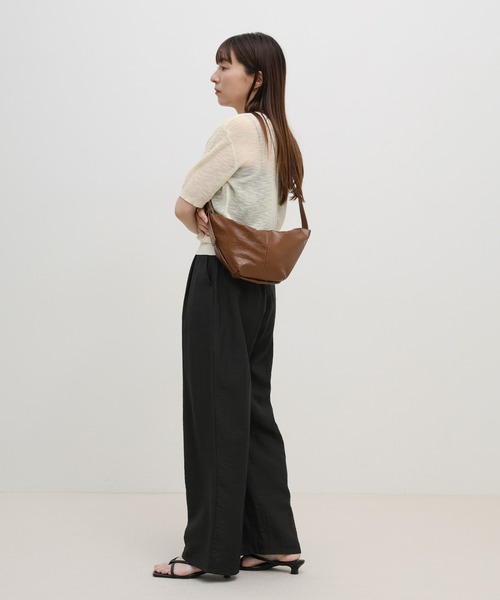 select MOCA（セレクトモカ）の「ムーンデザインワンショルダーバッグ（ショルダーバッグ・レディース・キャメル/ブラック/ブラウン/アイボリー・FREE）」の8枚目の写真