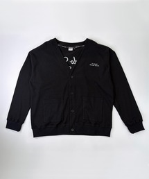 ALOALO（アロアロ）の「ワッフル 背面刺繍 Vネックカーディガン（カーディガン/ボレロ）」