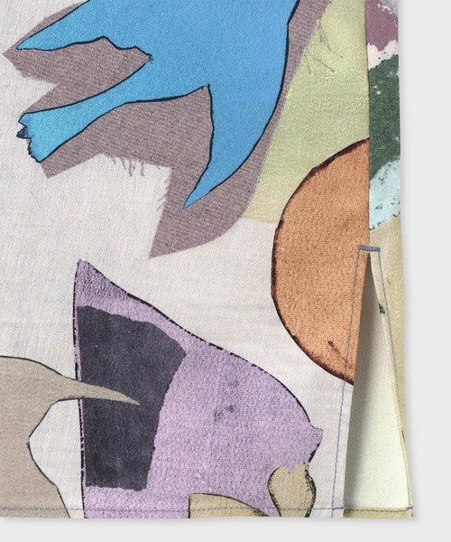 Paul Smith(ポールスミス)の「ウィメンズ "River Collage" プリント 半袖 シャツ / 165057 347B(シャツ/ブラウス・レディース・グレイッシュブルー・40)」の4枚目の写真