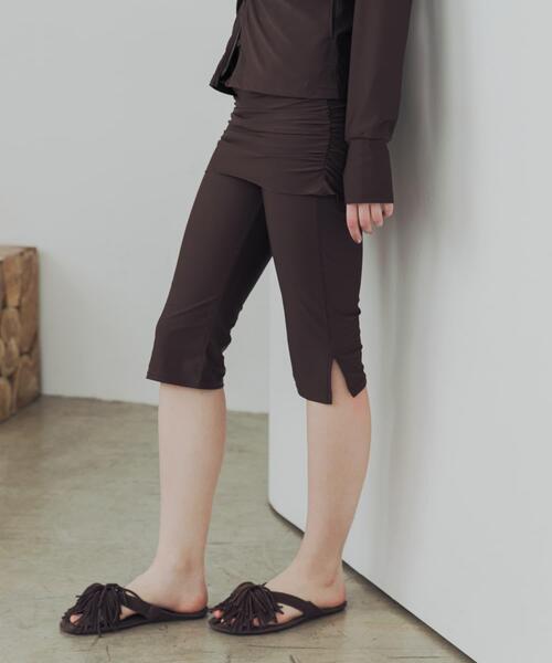 URBAN RESEARCH(アーバンリサーチ)の「『UVカット』『一部WEB限定カラー』Swim URBAN RESEARCH スイム スカートドッキングレギンス(水着・レディース・ネイビー/ブラウン/オレンジ系その他・M/L/S/M)」の9枚目の写真