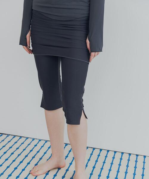 URBAN RESEARCH(アーバンリサーチ)の「『UVカット』『一部WEB限定カラー』Swim URBAN RESEARCH スイム スカートドッキングレギンス(水着・レディース・ネイビー/ブラウン/オレンジ系その他・M/L/S/M)」の22枚目の写真