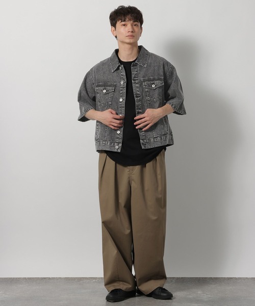 LAKOLE（ラコレ）の「デニムショートスリーブシャツ / 638898（シャツ/ブラウス・メンズ・ブルー/ブラック・MEDIUM/LARGE）」の8枚目の写真