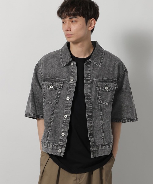 LAKOLE（ラコレ）の「デニムショートスリーブシャツ / 638898（シャツ/ブラウス・メンズ・ブルー/ブラック・MEDIUM/LARGE）」の9枚目の写真