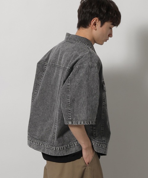 LAKOLE（ラコレ）の「デニムショートスリーブシャツ / 638898（シャツ/ブラウス・メンズ・ブルー/ブラック・MEDIUM/LARGE）」の11枚目の写真