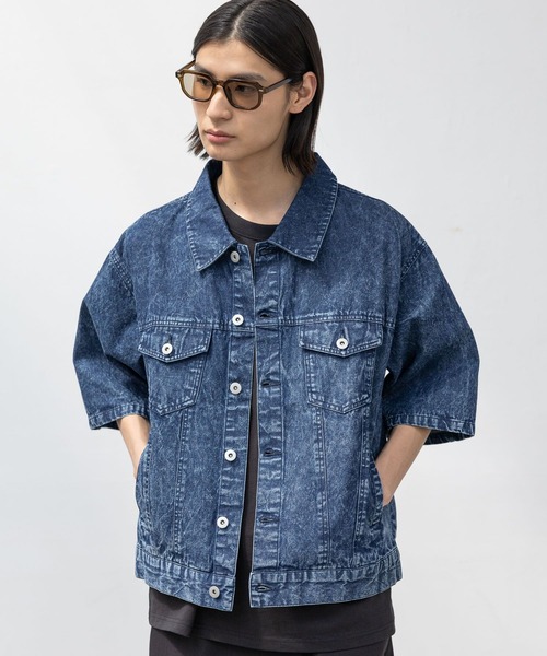 LAKOLE（ラコレ）の「デニムショートスリーブシャツ / 638898（シャツ/ブラウス・メンズ・ブルー/ブラック・MEDIUM/LARGE）」の7枚目の写真
