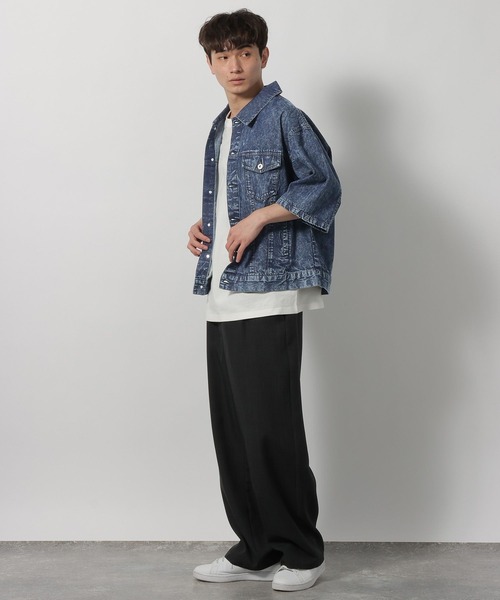 LAKOLE（ラコレ）の「デニムショートスリーブシャツ / 638898（シャツ/ブラウス・メンズ・ブルー/ブラック・MEDIUM/LARGE）」の12枚目の写真