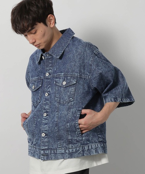 LAKOLE（ラコレ）の「デニムショートスリーブシャツ / 638898（シャツ/ブラウス・メンズ・ブルー/ブラック・MEDIUM/LARGE）」の13枚目の写真