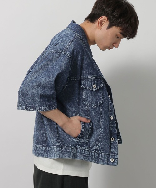 LAKOLE（ラコレ）の「デニムショートスリーブシャツ / 638898（シャツ/ブラウス・メンズ・ブルー/ブラック・MEDIUM/LARGE）」の15枚目の写真