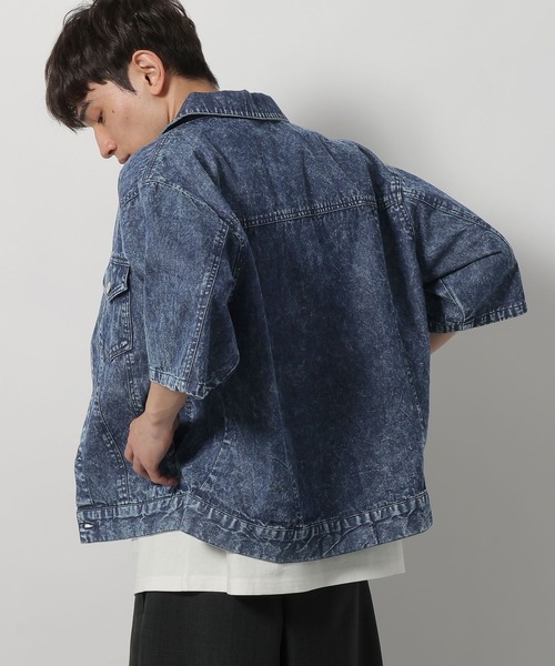LAKOLE（ラコレ）の「デニムショートスリーブシャツ / 638898（シャツ/ブラウス・メンズ・ブルー/ブラック・MEDIUM/LARGE）」の16枚目の写真