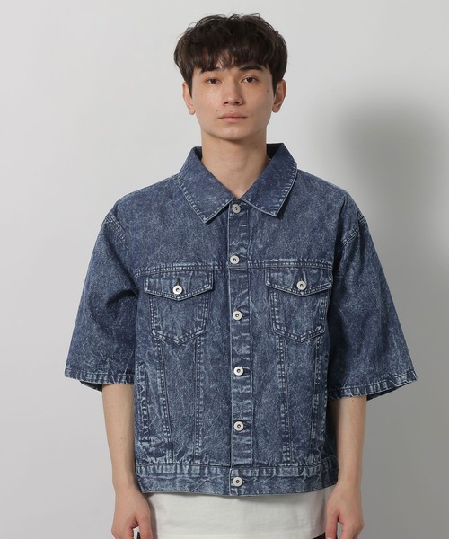 LAKOLE（ラコレ）の「デニムショートスリーブシャツ / 638898（シャツ/ブラウス・メンズ・ブルー/ブラック・MEDIUM/LARGE）」の17枚目の写真