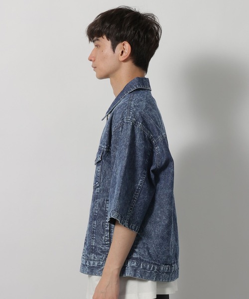 LAKOLE（ラコレ）の「デニムショートスリーブシャツ / 638898（シャツ/ブラウス・メンズ・ブルー/ブラック・MEDIUM/LARGE）」の18枚目の写真