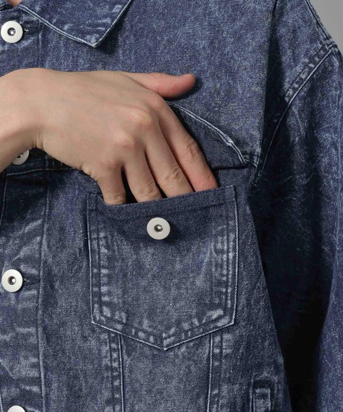 LAKOLE（ラコレ）の「デニムショートスリーブシャツ / 638898（シャツ/ブラウス・メンズ・ブルー/ブラック・MEDIUM/LARGE）」の22枚目の写真