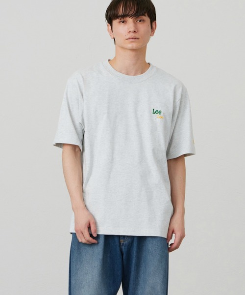 Lee(リー)の「Lee/リー マルチロゴTシャツ(Tシャツ/カットソー・メンズ・レッド/ホワイト/ブルー/ネイビー/ベージュ/グレー・SMALL/MEDIUM/X-LARGE/LARGE)」の3枚目の写真