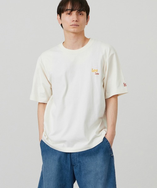 Lee(リー)の「Lee/リー マルチロゴTシャツ(Tシャツ/カットソー・メンズ・レッド/ホワイト/ブルー/ネイビー/ベージュ/グレー・SMALL/MEDIUM/X-LARGE/LARGE)」の2枚目の写真