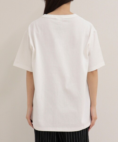 fredy emue(フレディエミュ)の「【GEVACO/ゲバコ】ベーシックオープンエンド天竺Tシャツ(Tシャツ/カットソー・レディース・ネイビー/ミント/オフホワイト・38)」の14枚目の写真