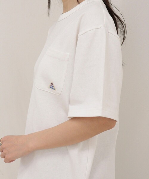 fredy emue(フレディエミュ)の「【GEVACO/ゲバコ】ベーシックオープンエンド天竺Tシャツ(Tシャツ/カットソー・レディース・ネイビー/ミント/オフホワイト・38)」の18枚目の写真