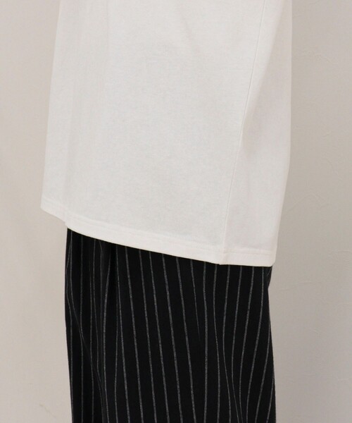 fredy emue(フレディエミュ)の「【GEVACO/ゲバコ】ベーシックオープンエンド天竺Tシャツ(Tシャツ/カットソー・レディース・ネイビー/ミント/オフホワイト・38)」の19枚目の写真
