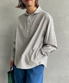 DANTON/ダントン] ラウンドカラー オックスフォードプルオーバーシャツ