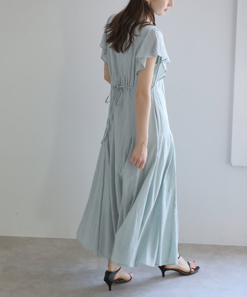 La TOTALITE(ラトータリテ)の「【洗える】コットンミックスコンシャスワンピース(ワンピース・レディース・オレンジ/ブルー/ブラック・36/38)」の2枚目の写真