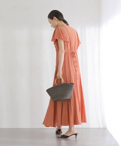 La TOTALITE(ラトータリテ)の「【洗える】コットンミックスコンシャスワンピース(ワンピース・レディース・オレンジ/ブルー/ブラック・36/38)」の7枚目の写真