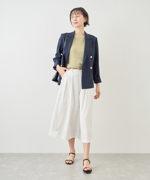 ROPE' PICNIC(ロペピクニック)の「MIXヤーン片畦ドルマンニットプルオーバー(ニット/セーター・レディース・ピンク系その他/ブラック/クリーム/ブルー/オフホワイト・FREE)」の7枚目の写真