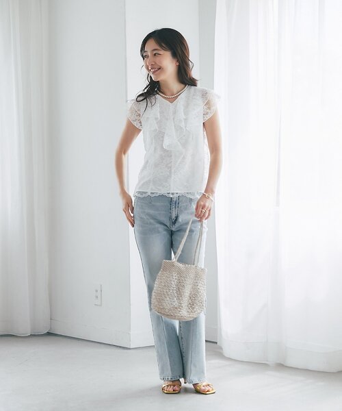 La boutique BonBon(ラブティックボンボン)の「【バグマティ】メタリッククロシェバッグ(トートバッグ・レディース・ゴールド/ピンク・FREE)」の6枚目の写真