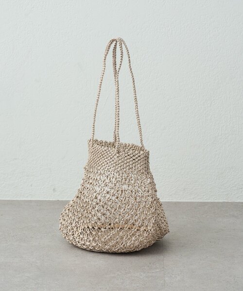 La boutique BonBon(ラブティックボンボン)の「【バグマティ】メタリッククロシェバッグ(トートバッグ・レディース・ゴールド/ピンク・FREE)」の8枚目の写真