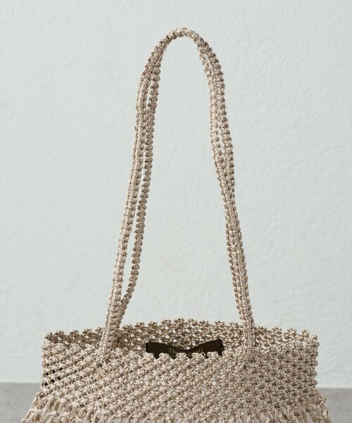 La boutique BonBon(ラブティックボンボン)の「【バグマティ】メタリッククロシェバッグ(トートバッグ・レディース・ゴールド/ピンク・FREE)」の11枚目の写真