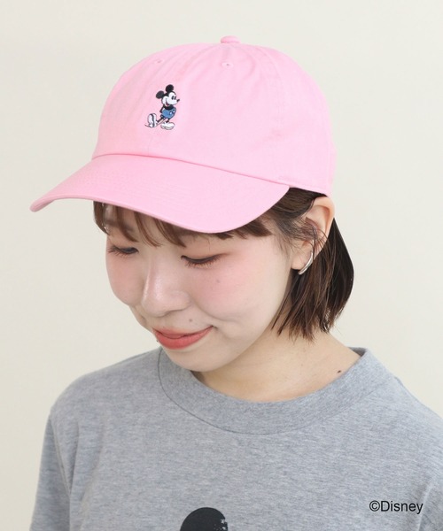 CHILD WOMAN(チャイルドウーマン)の「ミッキーマウス/刺繍キャップ(キャップ・レディース・ネイビー/ブラウン/ピンク・FREE)」の3枚目の写真
