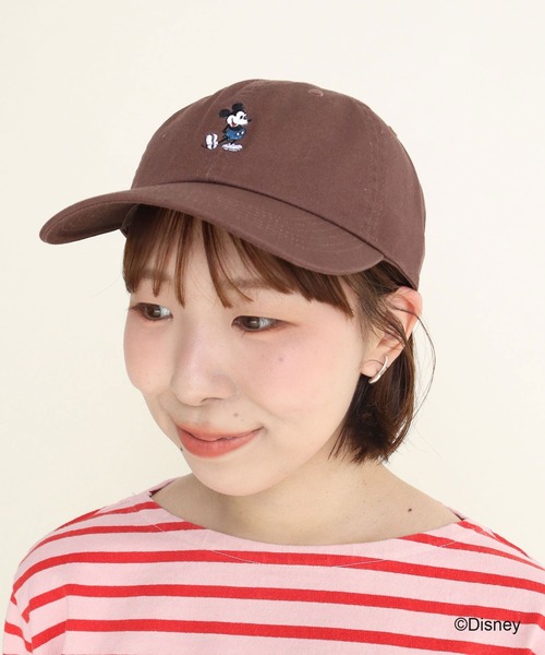 CHILD WOMAN(チャイルドウーマン)の「ミッキーマウス/刺繍キャップ(キャップ・レディース・ネイビー/ブラウン/ピンク・FREE)」の9枚目の写真