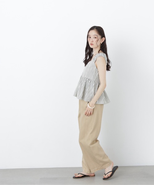 N.(N. Natural Beauty Basic)(エヌエヌナチュラルビューティーベーシック)の「【セットアップ可能】チェック SETUP ブラウス(シャツ/ブラウス・レディース・ホワイト系その他/ブラック系その他2・フリ-)」の5枚目の写真